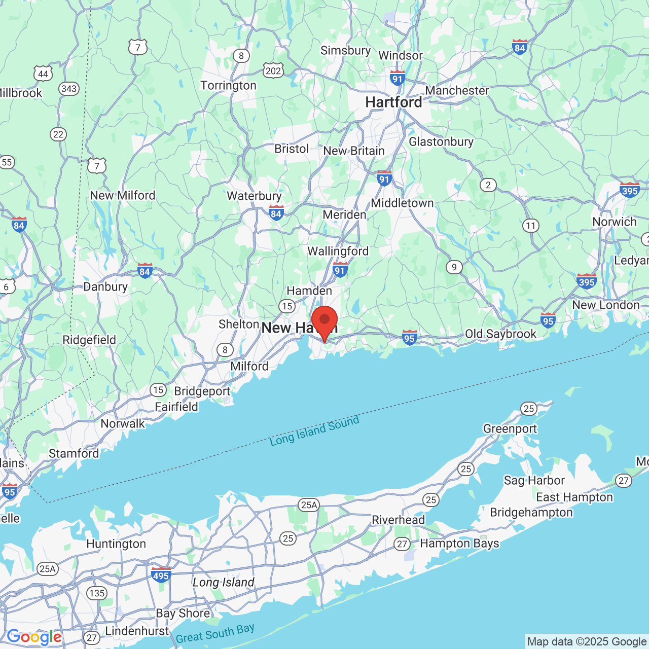 Google map image of our location in 16 Main St East Haven, CT